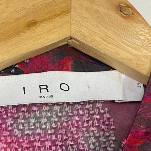 IRO Paulhi printed fil coupé silk-blend chiffon blouse - Picture 15 of 16